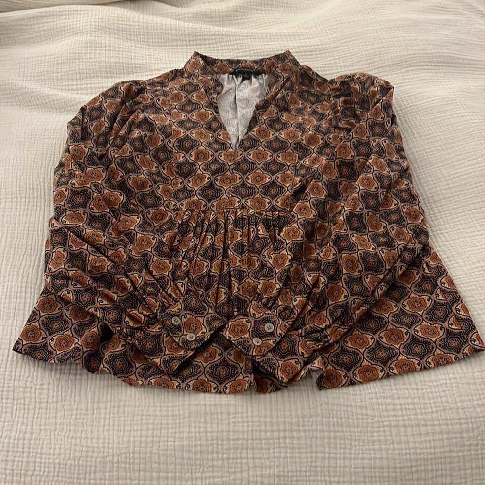 Banana republic corduroy peplum shirt